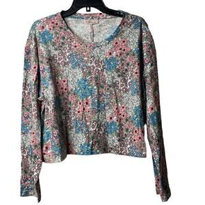 BCBGeneration Garden Multicolor Long Sleeves Top Size X Large New‎